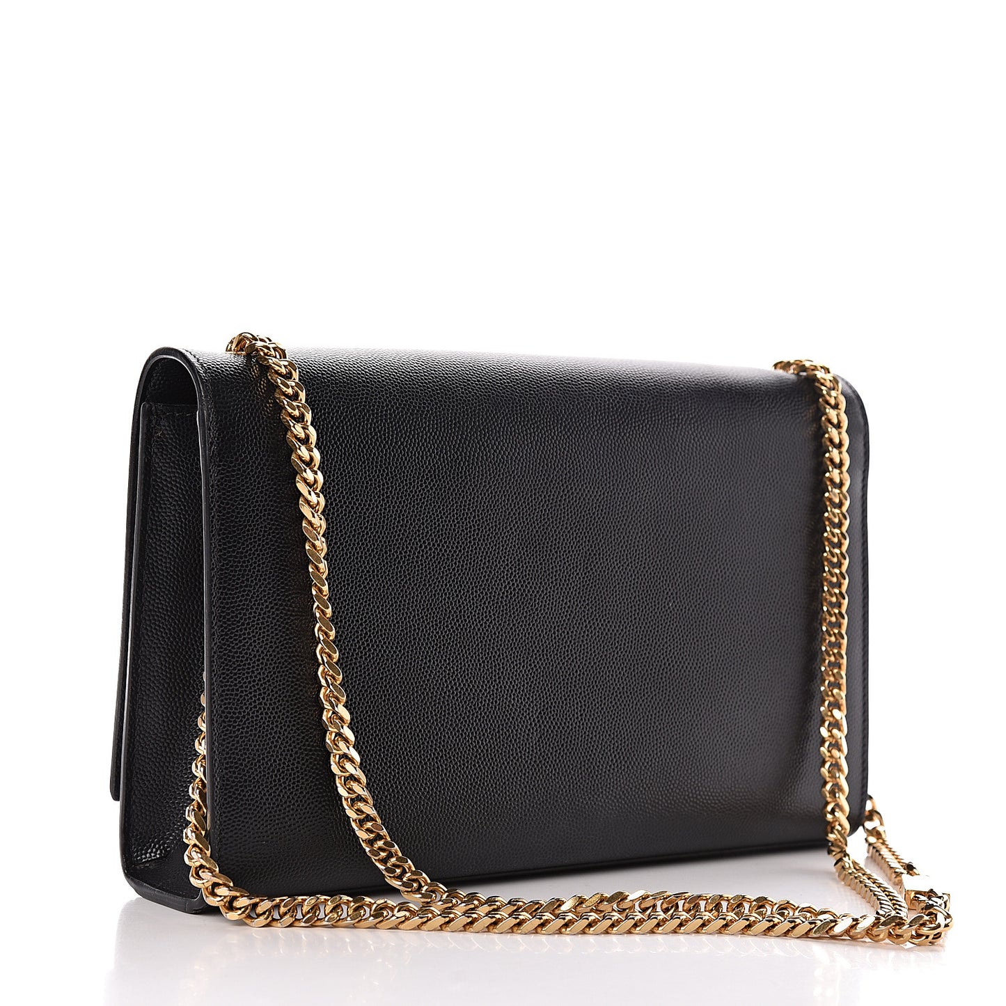 Grain De Poudre Medium Classic Monogram Kate Satchel Black