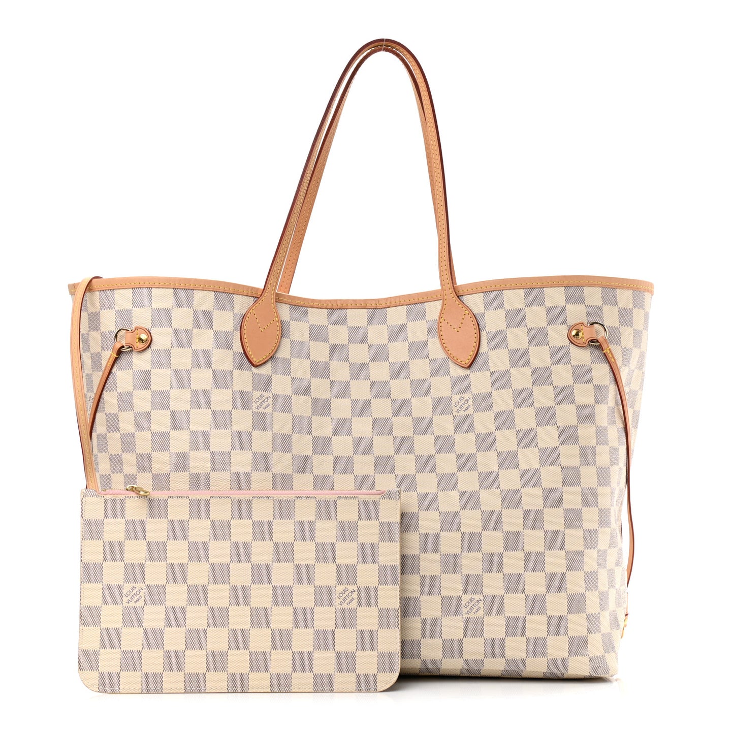 Damier Azur Neo Neverfull GM Rose Ballerine