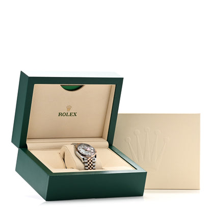 Rolex Stainless Steel 18K Everose Gold Diamond Mother of Pearl 36mm Oyster Perpetual Datejust Watch 126231 6 of 6