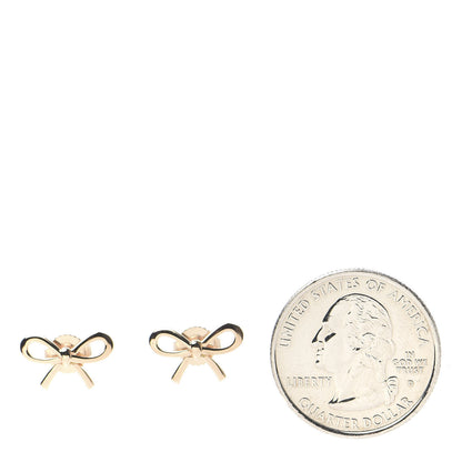 Tiffany 18K Rose Gold Bow Earrings 2 of 6