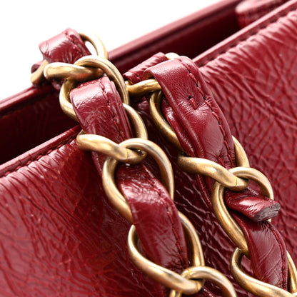 Chanel Shiny Aged Calfskin Shopping Bag Red 15 of 15