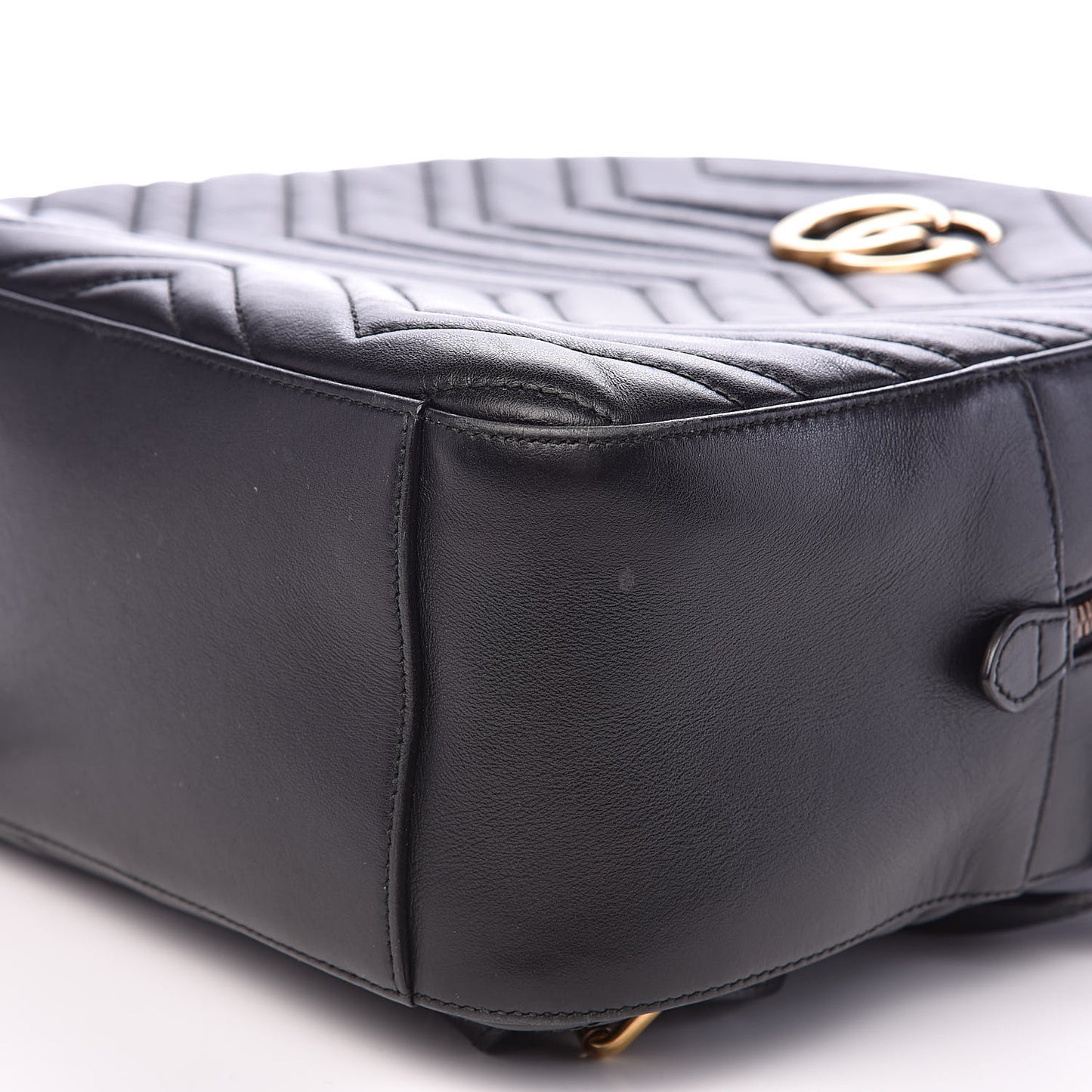 Calfskin Matelasse GG Marmont Dome Backpack Black