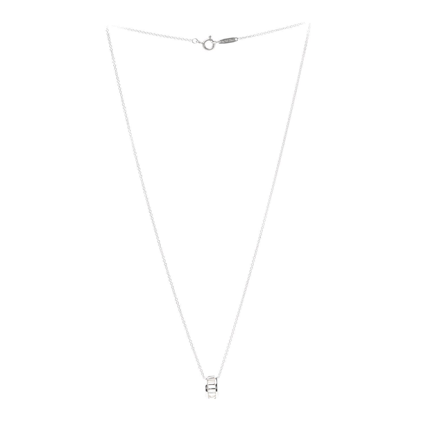 Sterling Silver Atlas Open Pendant Necklace