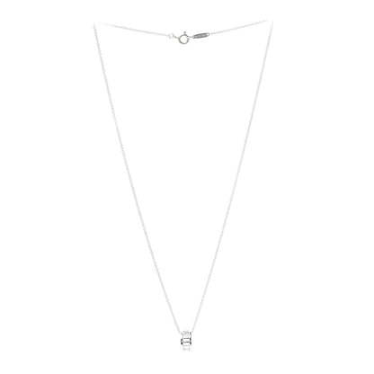 Tiffany Sterling Silver Atlas Open Pendant Necklace 3 of 5
