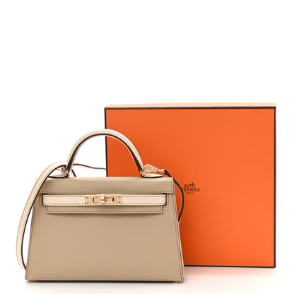 Hermes Epsom Horseshoe Mini Kelly Sellier 20 Trench Craie 10 of 10