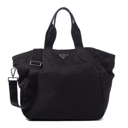 Prada Tessuto Nylon Shopping Tote Black 1 of 8