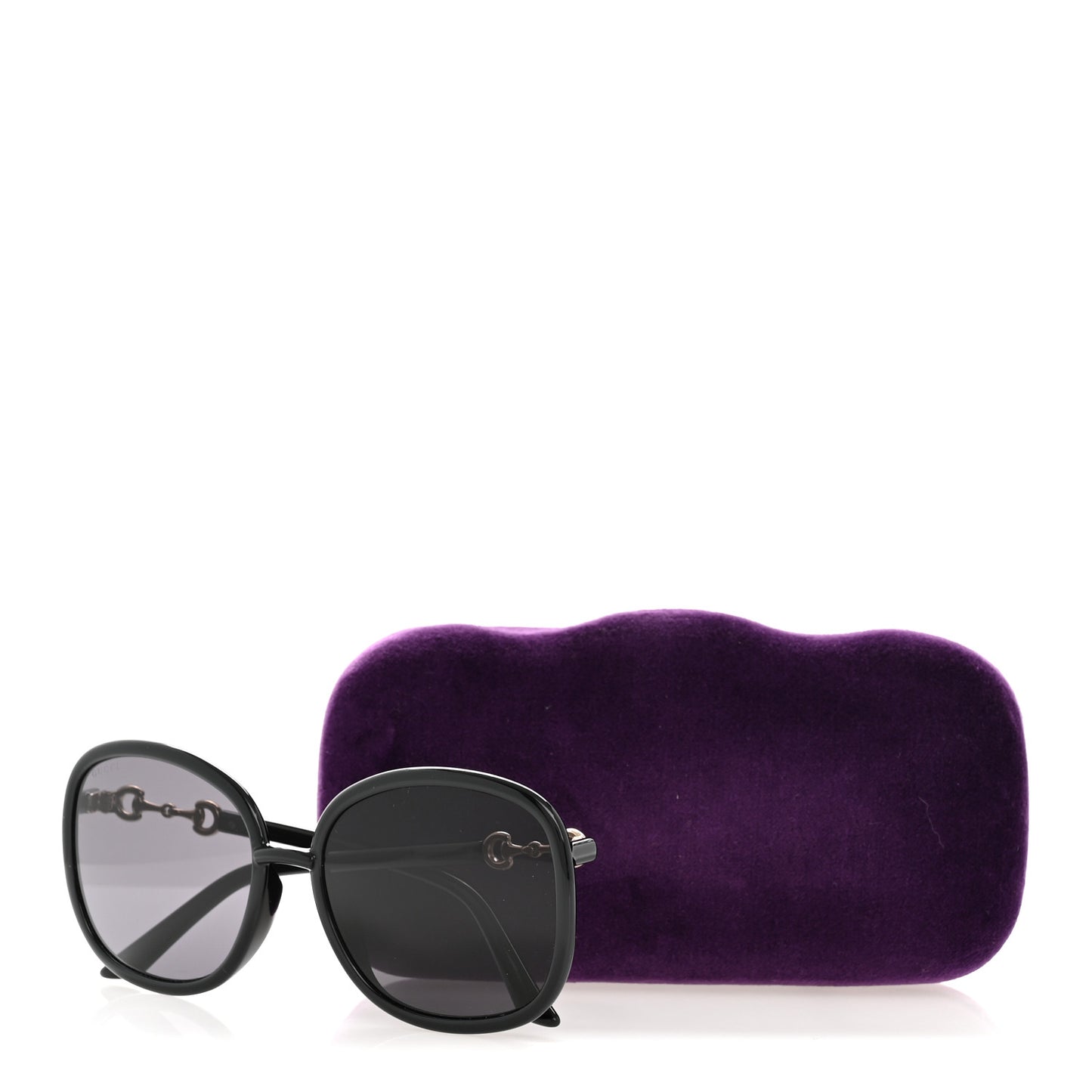 Horsebit Square Frame Sunglasses GG0890S Black