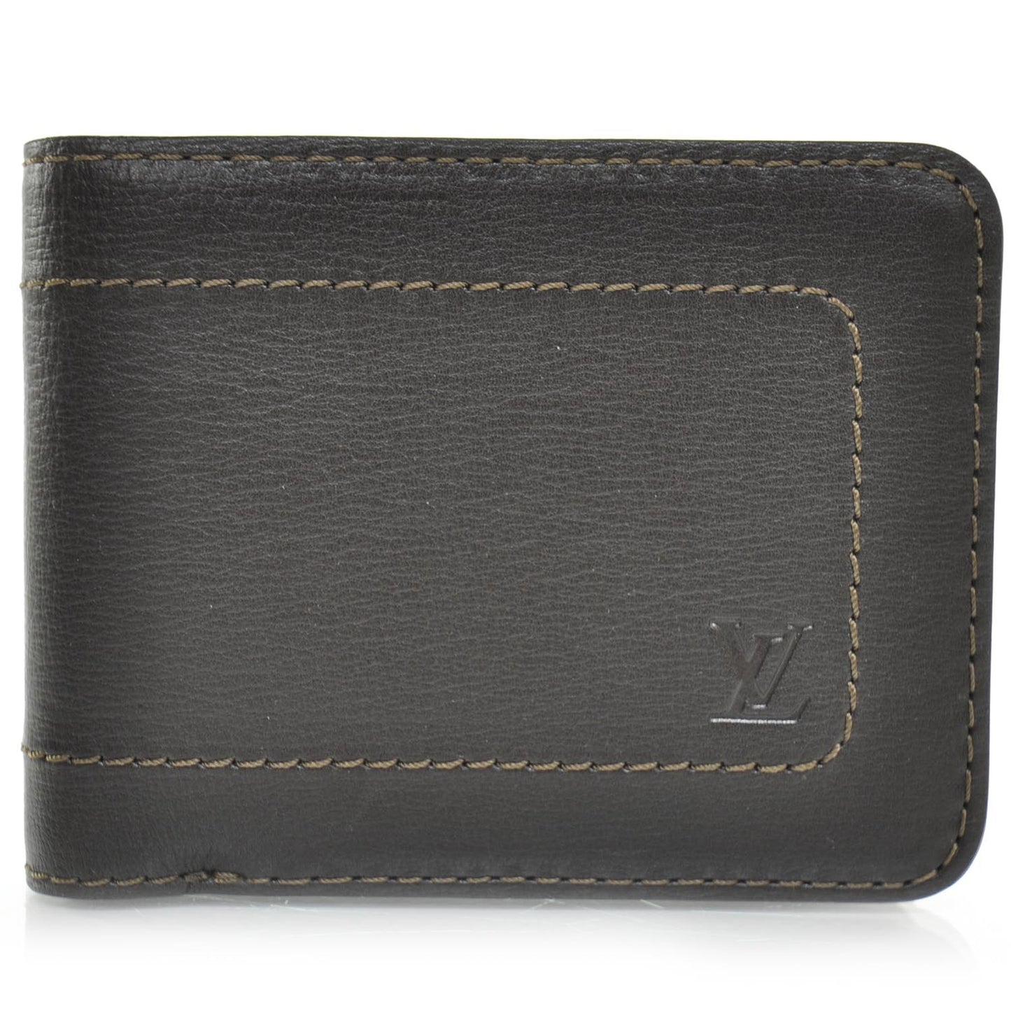 Utah Leather Billfold 6 Cards Wallet Coffee