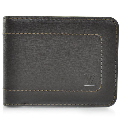 Louis Vuitton Utah Leather Billfold 6 Cards Wallet Coffee 1 of 9