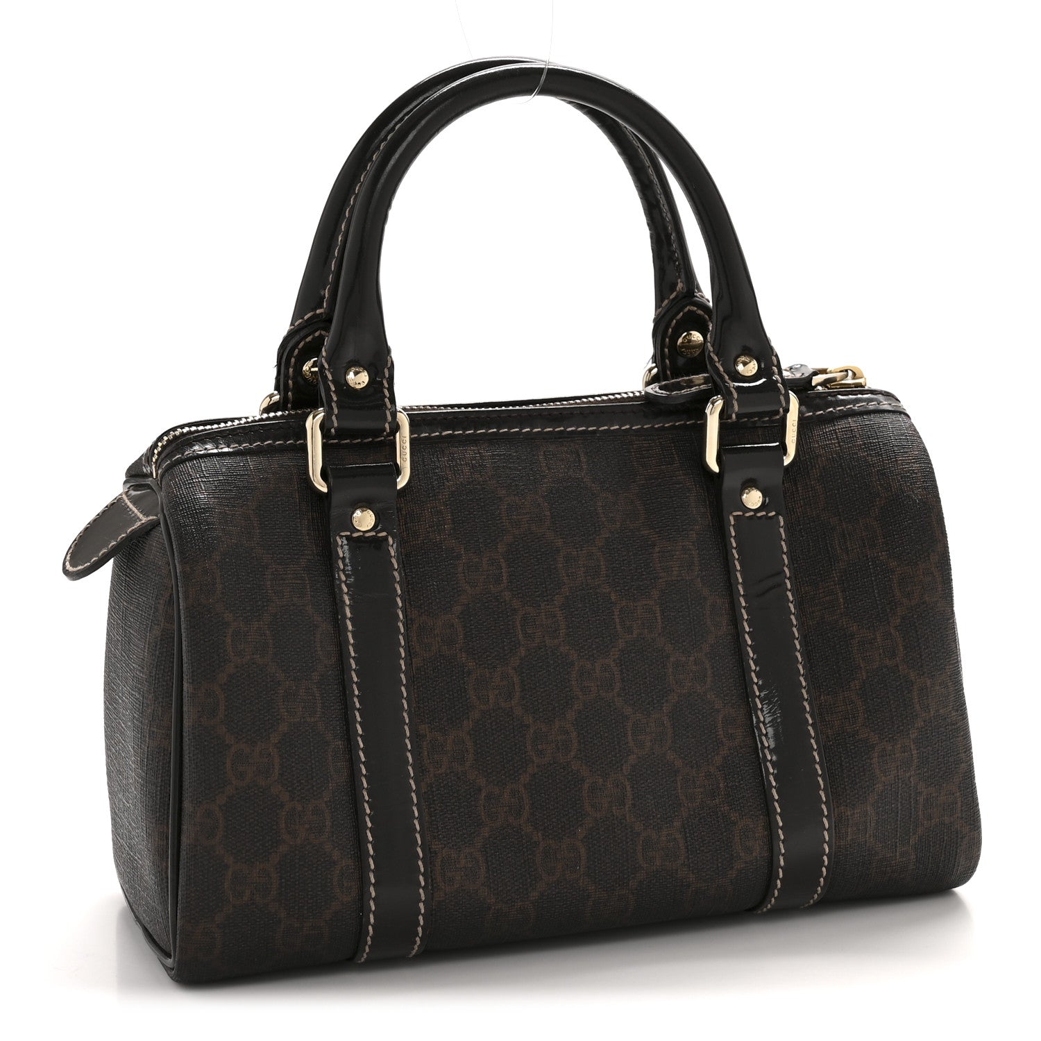 Gucci Imprime Monogram Small Joy Boston Brown 3 of 13
