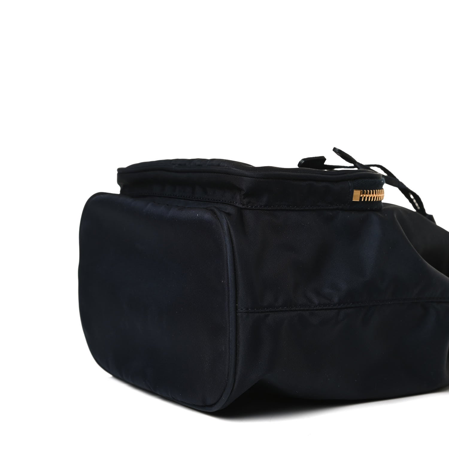 Prada Saffiano Tessuto Nylon Mini Bucket Crossbody Bag Navy 9 of 14