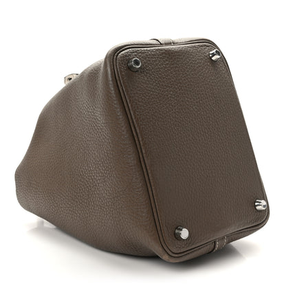 Hermes Taurillon Clemence Picotin Lock 18 PM Etoupe 4 of 12