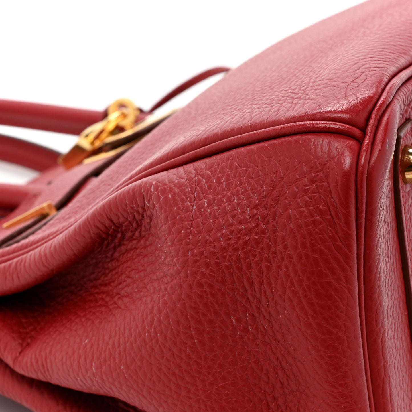 Taurillon Clemence Birkin 30 Rouge Garance