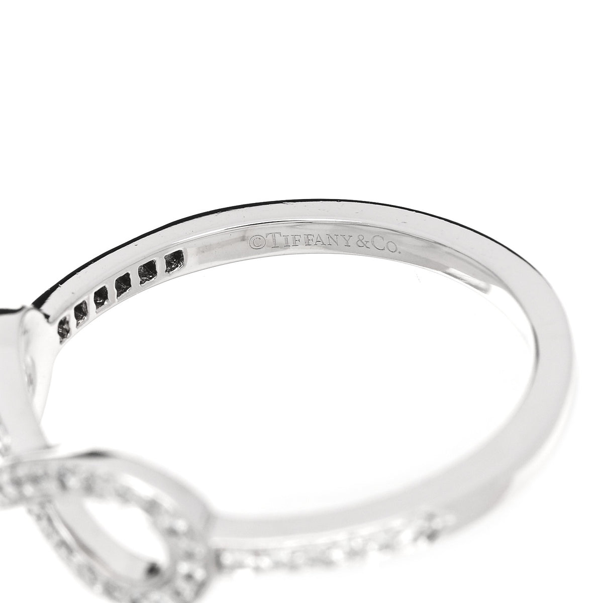 Platinum Diamond Infinity Ring 54 6.75