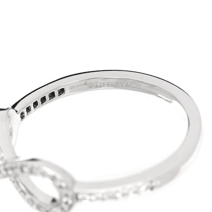 Tiffany Platinum Diamond Infinity Ring 54 6.75 4 of 5