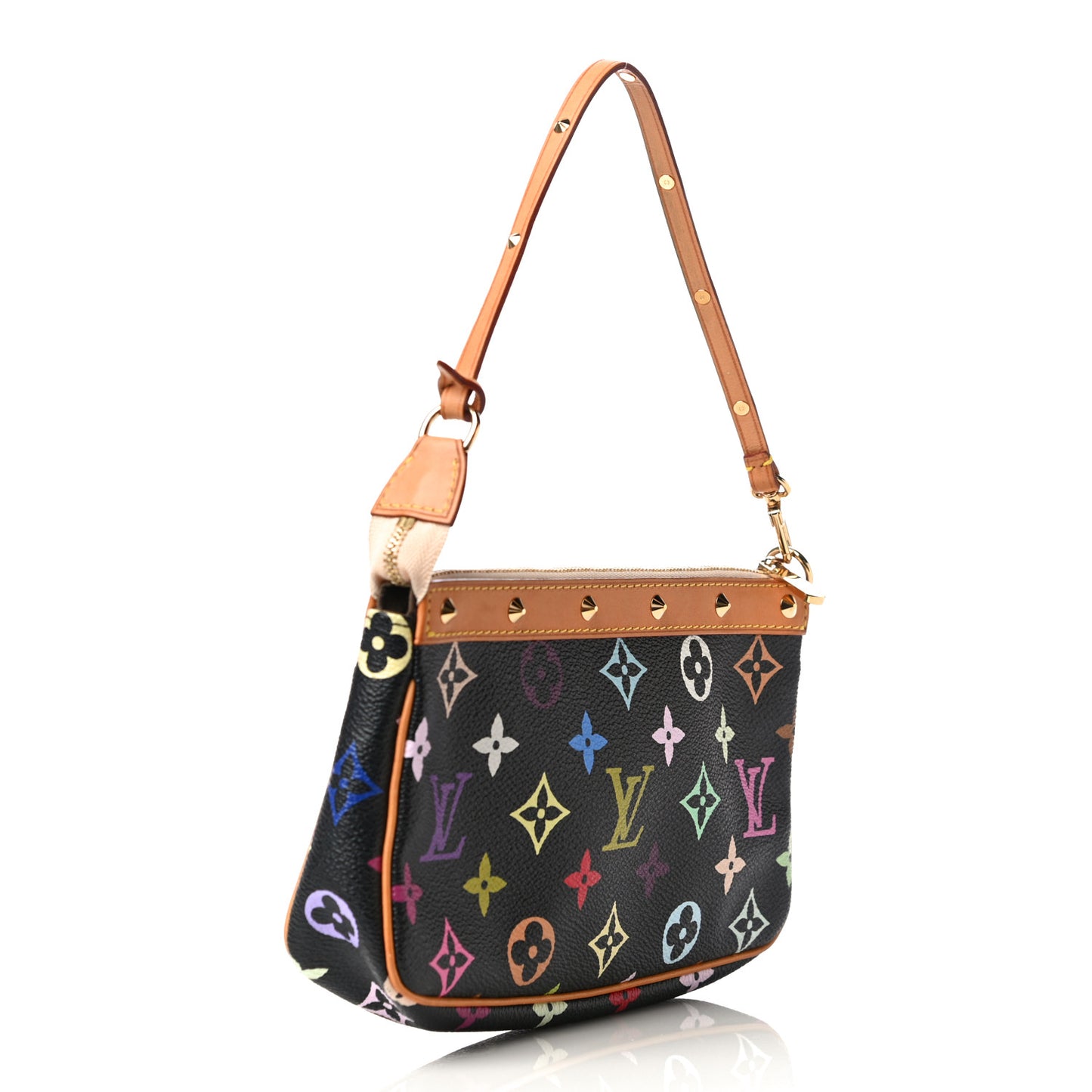 Monogram Multicolor Pochette Accessories Black