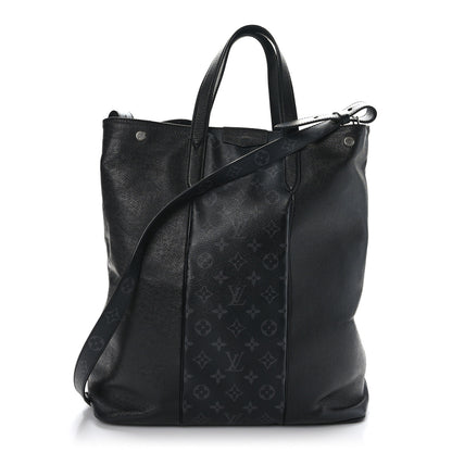 Louis Vuitton Taiga Monogram Eclipse Outdoor Tote Black 1 of 8
