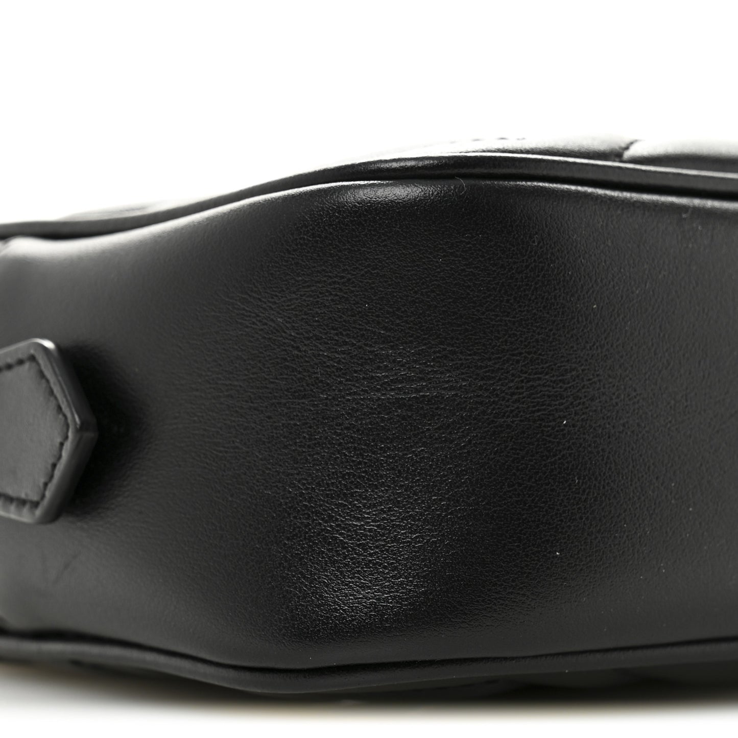 Calfskin Matelasse Mini GG Marmont Chain Shoulder Bag Black