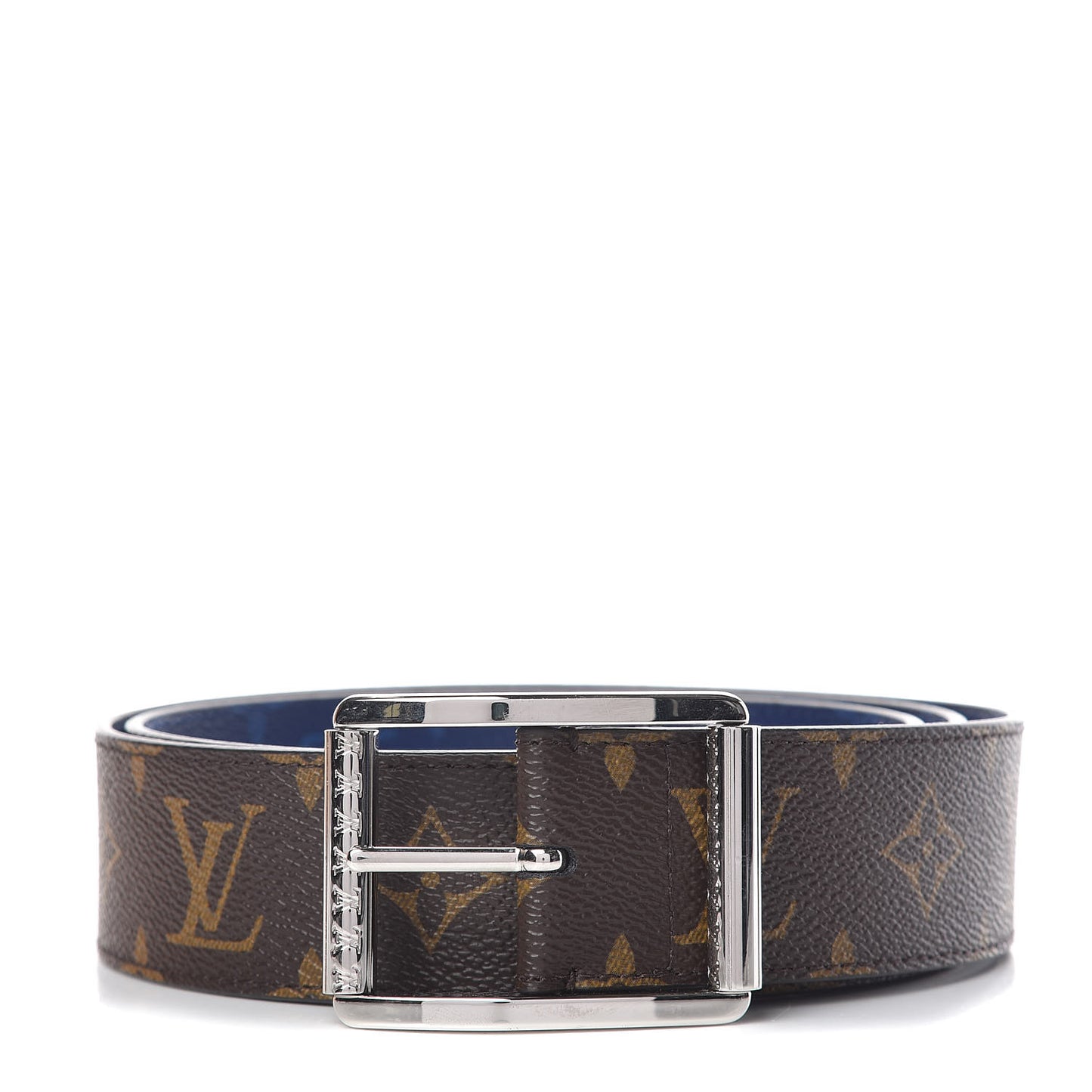 Monogram 40mm Reverso Belt 100 40 Pacific Blue
