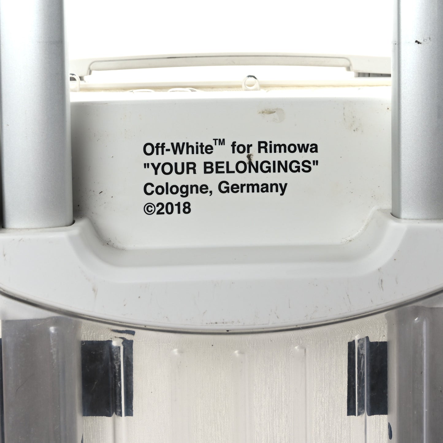 X RIMOWA Polycarbonate Luggage Transparent