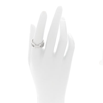 Tiffany 18K White Gold Diamond Open Atlas Ring 56 7.5 2 of 4