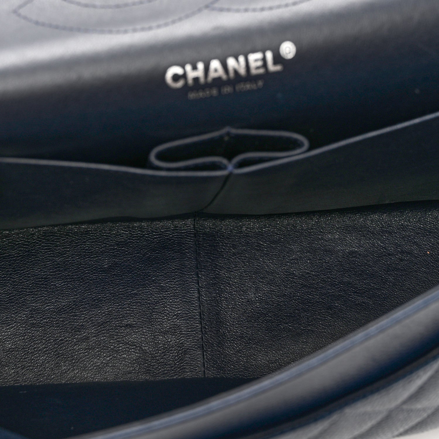 Chanel Caviar Quilted Jumbo Double Flap Navy Blue 5 of 9