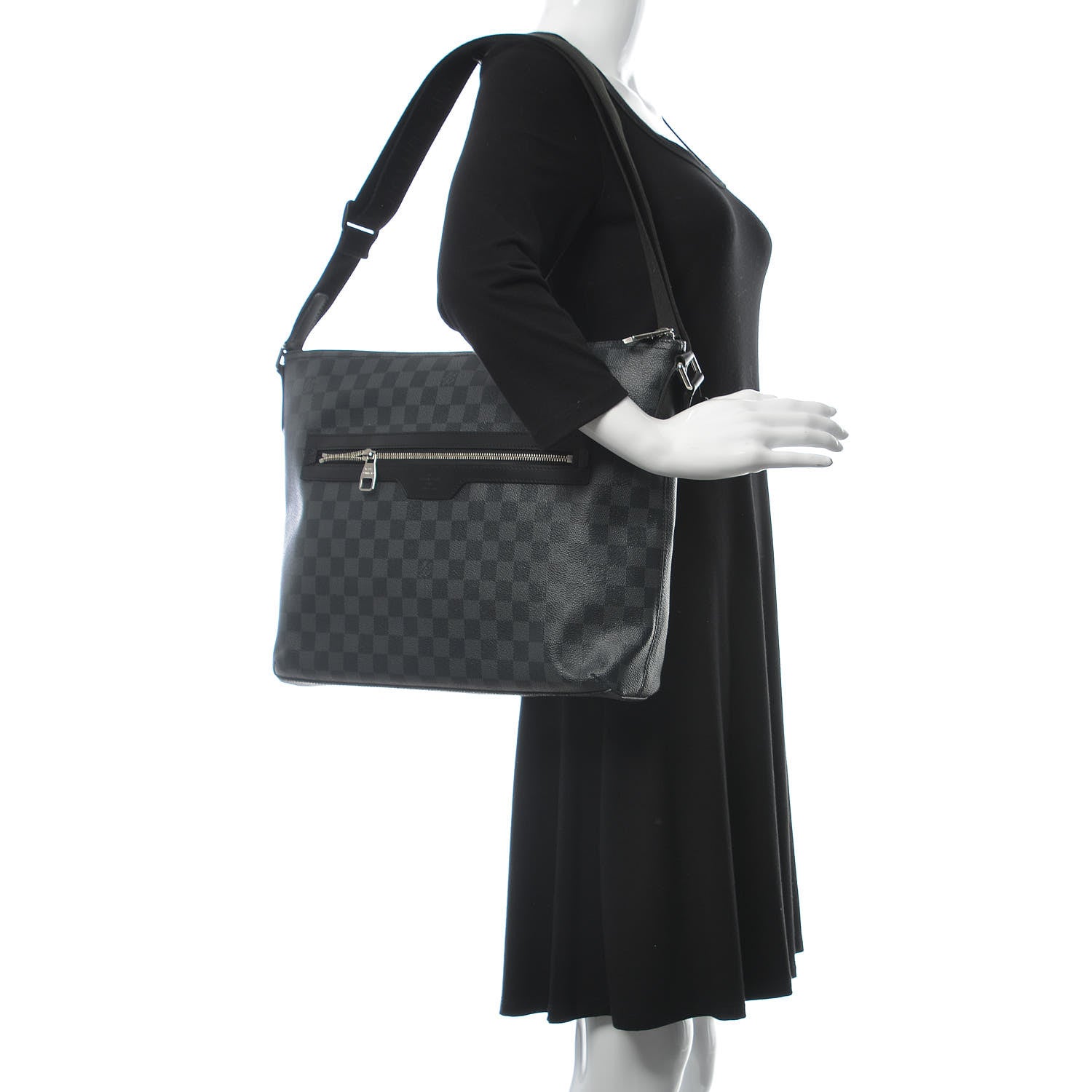 Louis Vuitton Damier Graphite Mick GM 2 of 8
