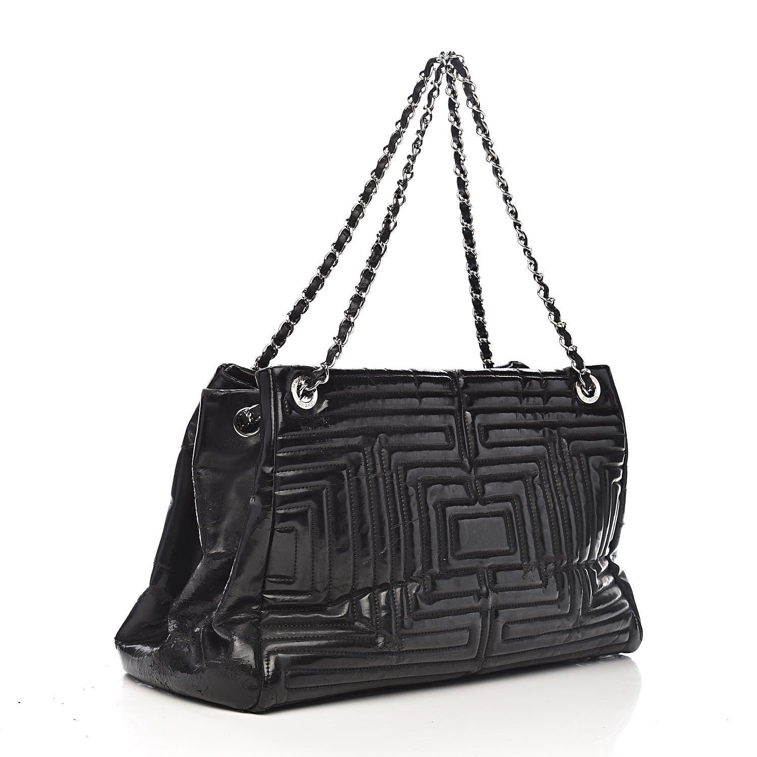 Chanel Vinyl Coco Ming Tote Black 3 of 24