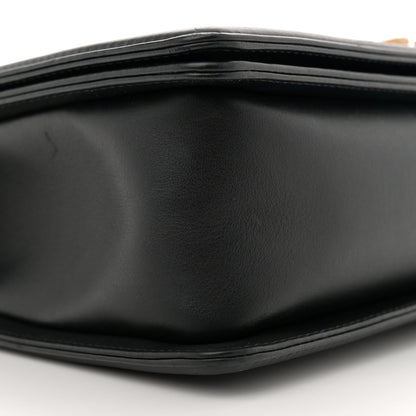 Chanel Calfskin Chevron Quilted New Medium Boy Flap Black 8 of 10