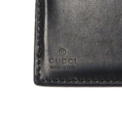 Gucci GG Supreme Monogram French Flap Wallet Black 7 of 11
