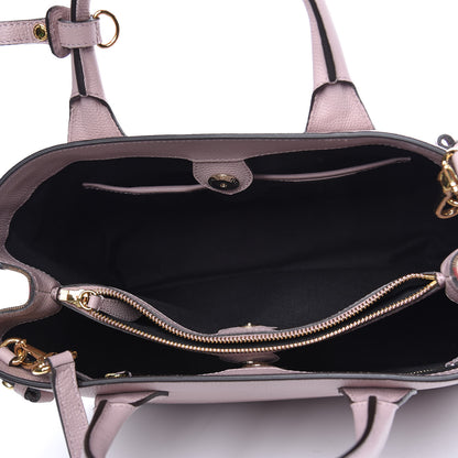 Burberry Grainy Calfskin House Check Medium Banner Tote Pale Orchid 5 of 10