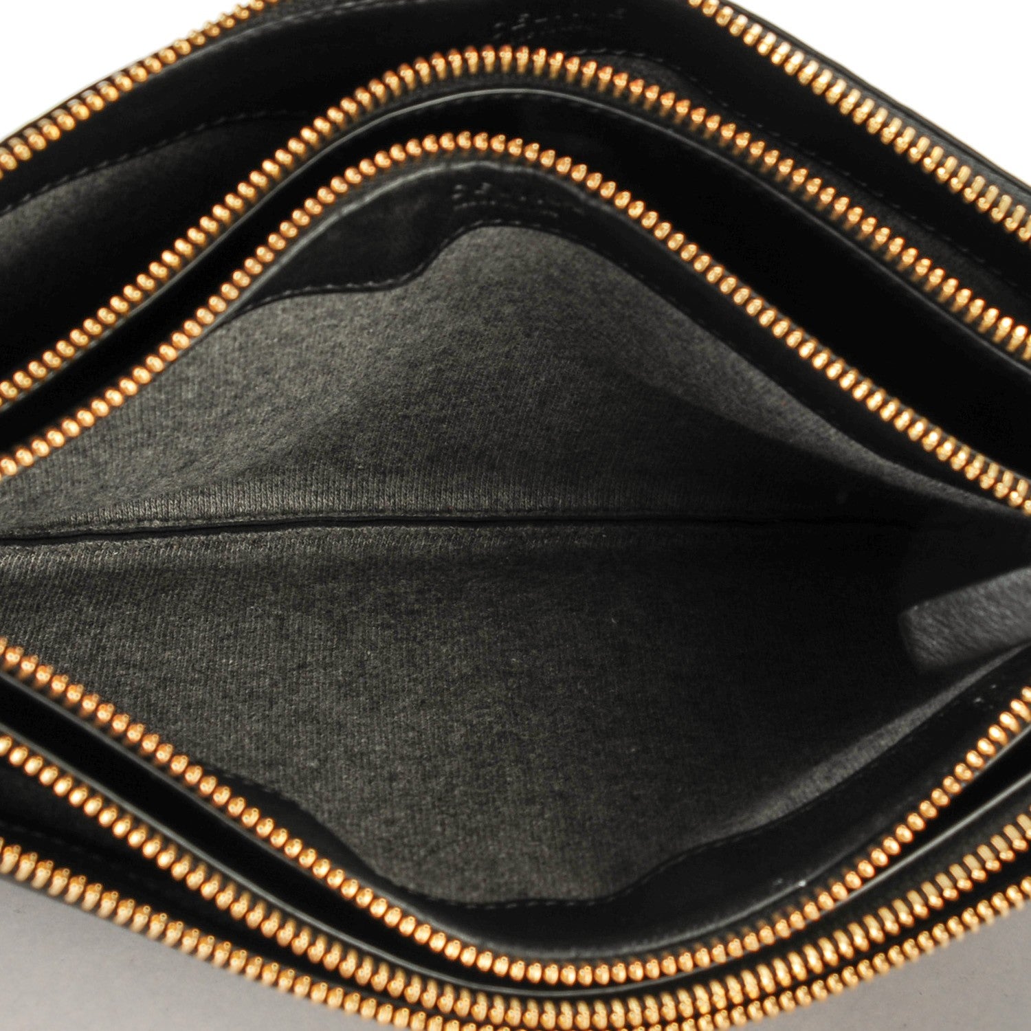 Celine Lambskin Large Trio Crossbody Bag Black 5 of 7