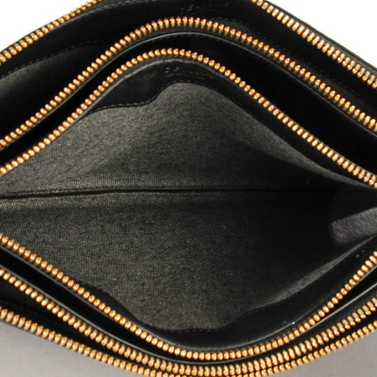 Celine Lambskin Large Trio Crossbody Bag Black 5 of 7