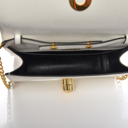 Prada Saffiano Corolle Crossbody Bag Bianco 5 of 6