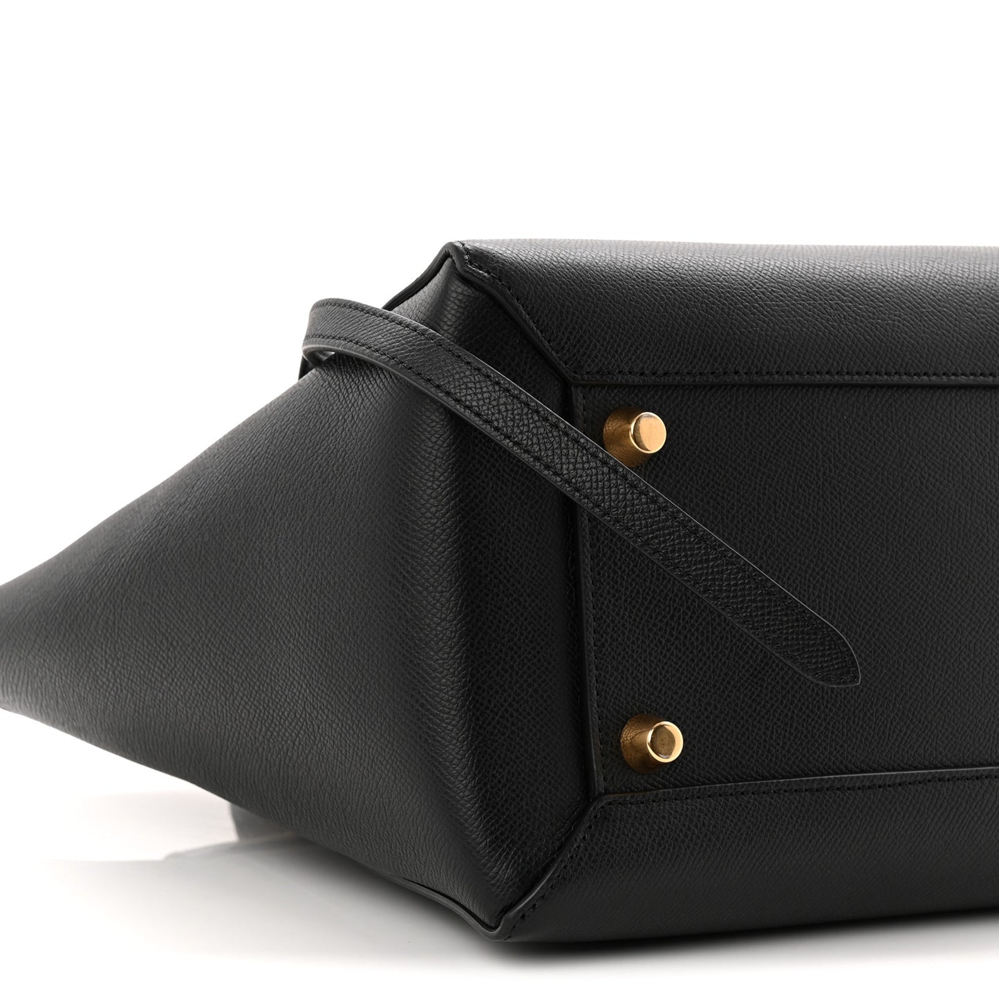 Grained Calfskin Mini Belt Bag Black
