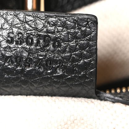 Gucci Pebbled Calfskin Medium Soho Chain Shoulder Bag Black 7 of 10