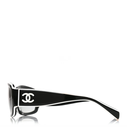 Chanel CC Sunglasses 5144 Black White 3 of 7