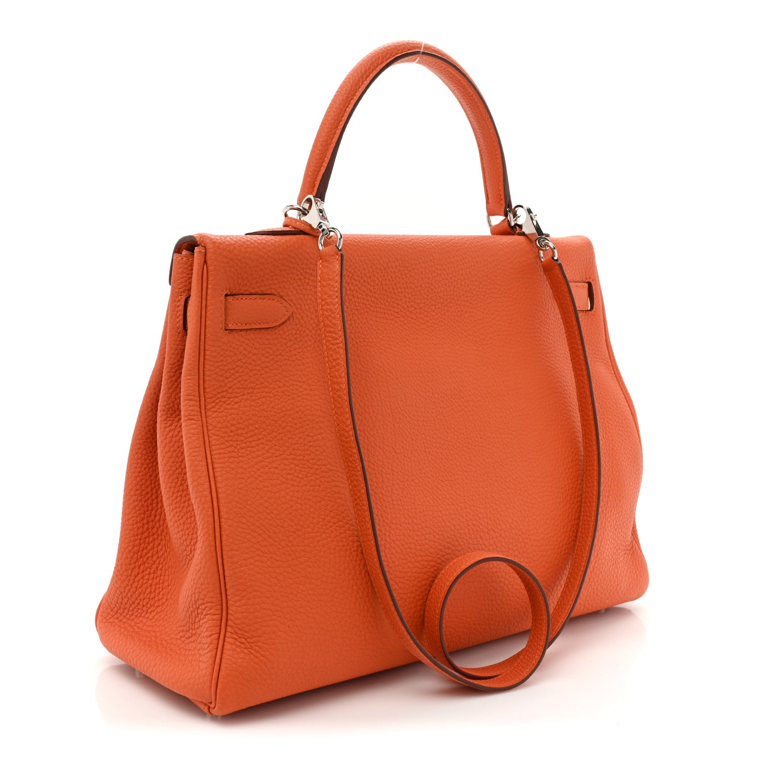 Hermes Togo Kelly Retourne 35 Orange 3 of 18