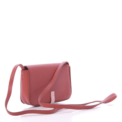 Celine Grained Shiny Calfskin Strap Clutch Scarlet 3 of 11