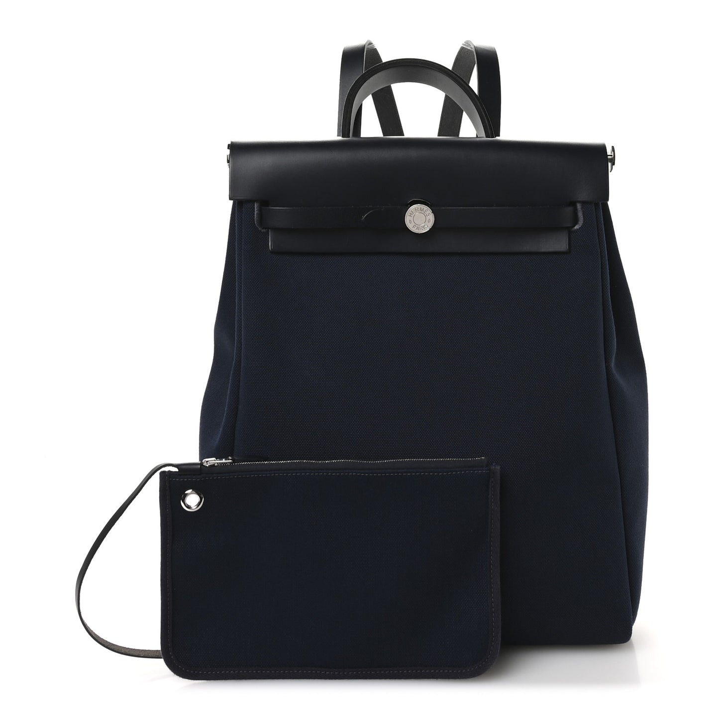 Military Toile Vache Hunter Herbag a Dos Zip Retourne Backpack Bleu Marine Bleu Indigo