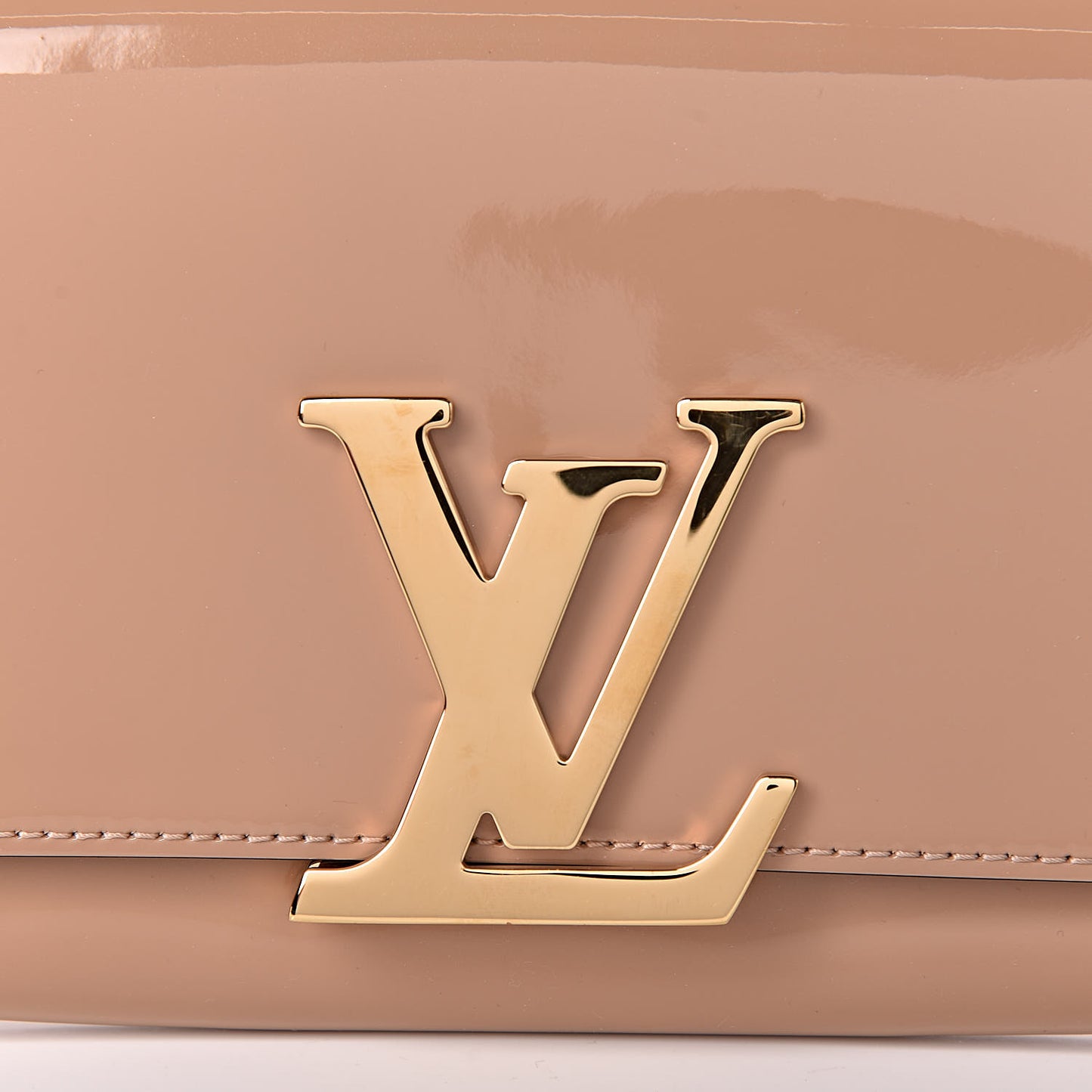 Patent Louise Clutch Nude