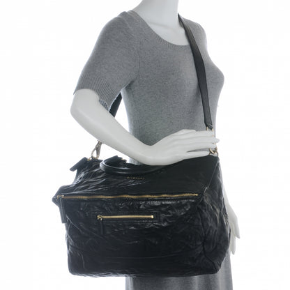Givenchy Textured Sheepskin Medium Pandora Pepe Messenger Black 2 of 8
