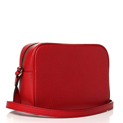 Gucci Pebbled Calfskin Small Soho Disco Bag Tabasco Red 2 of 6