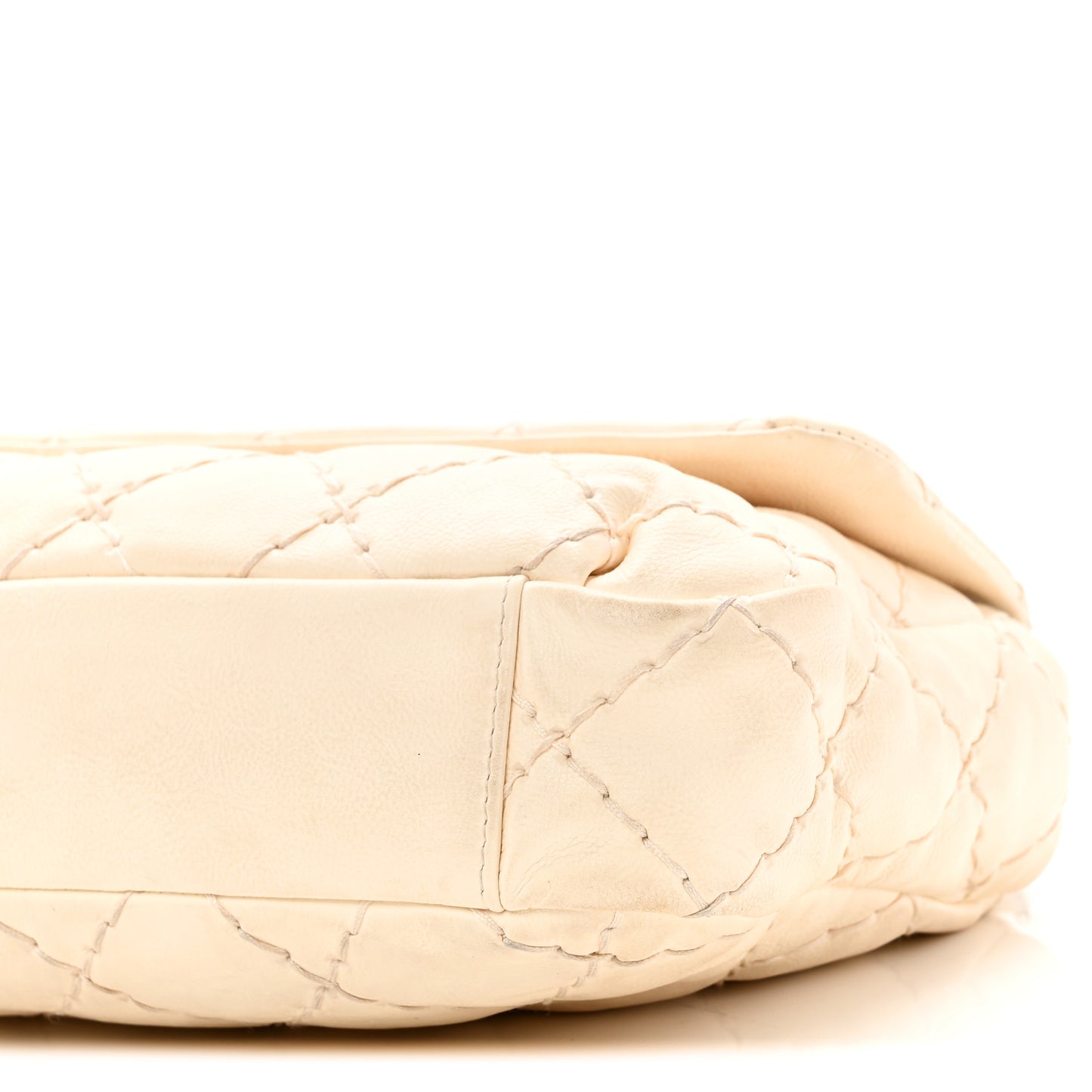 Calfskin Ultimate Stitch Flap White