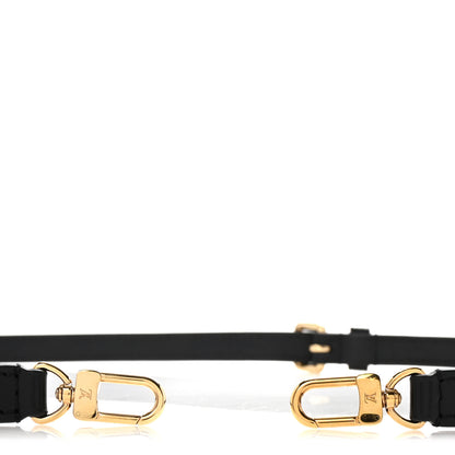 Louis Vuitton Calfskin 16mm Adjustable Shoulder Strap Black 3 of 4