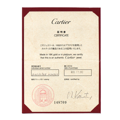 Cartier 18K White Gold 3 Diamond 5.5mm LOVE Ring 47 4.25 5 of 5