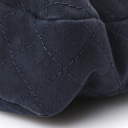 Chanel Canvas Quilted La Pausa Large Shopping Tote Navy 10 of 10