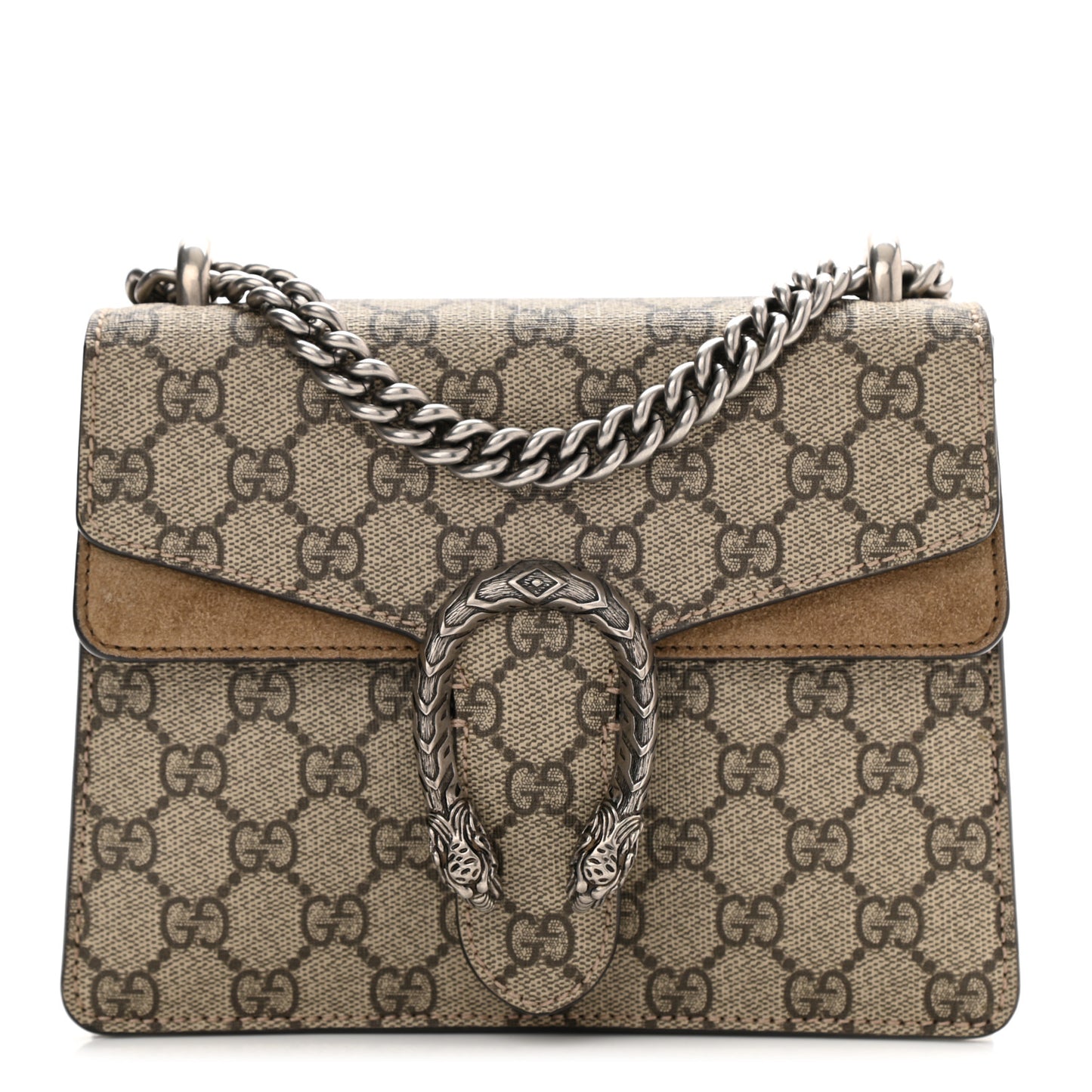 GG Supreme Monogram Mini Dionysus Shoulder Bag Taupe
