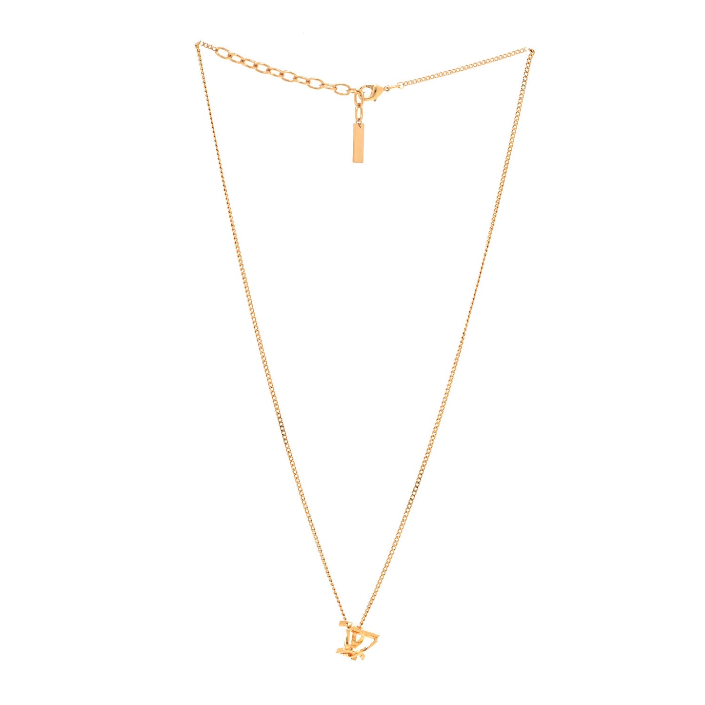 Metal Opyum Twist Necklace Gold