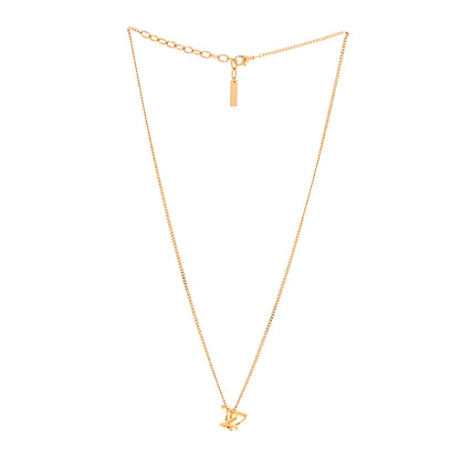 Saint Laurent Metal Opyum Twist Necklace Gold 3 of 4